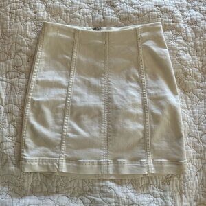 Free People White Mini Skirt